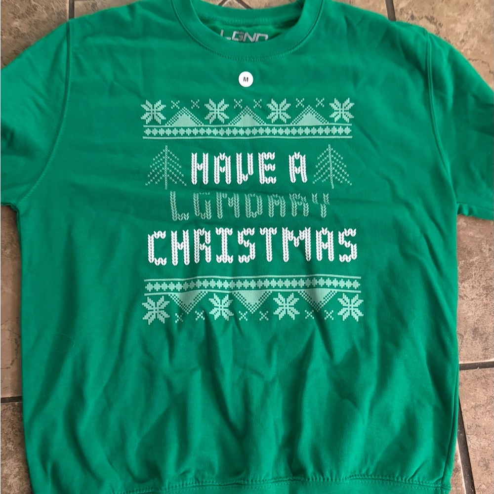 Green Holiday Crewneck Sweater